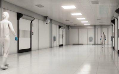Ușa rapidă Dynaco D-313 Cleanroom CL4: Prima ușă rapidă pentru camere curate certificată ISO 14644-1 Clasa 4